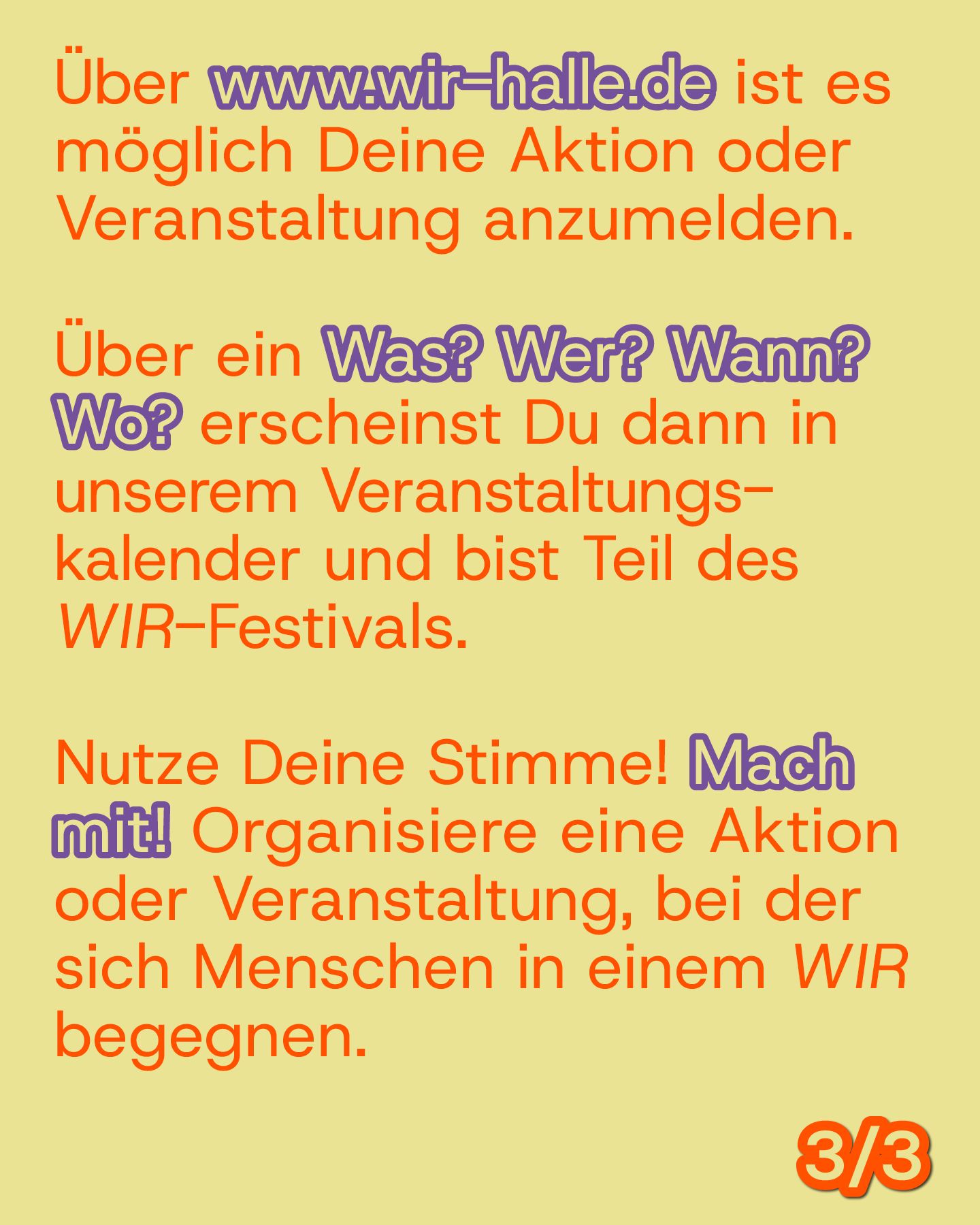 Wie mitmachen? 3