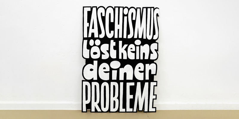 Workshop 'Demoschilder gegen Rechts“ mit Chris Campe
